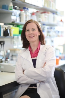 Denise working in the lab